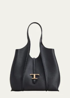 Tod'sMedium Leather T Timeless Tote Shopping Bag