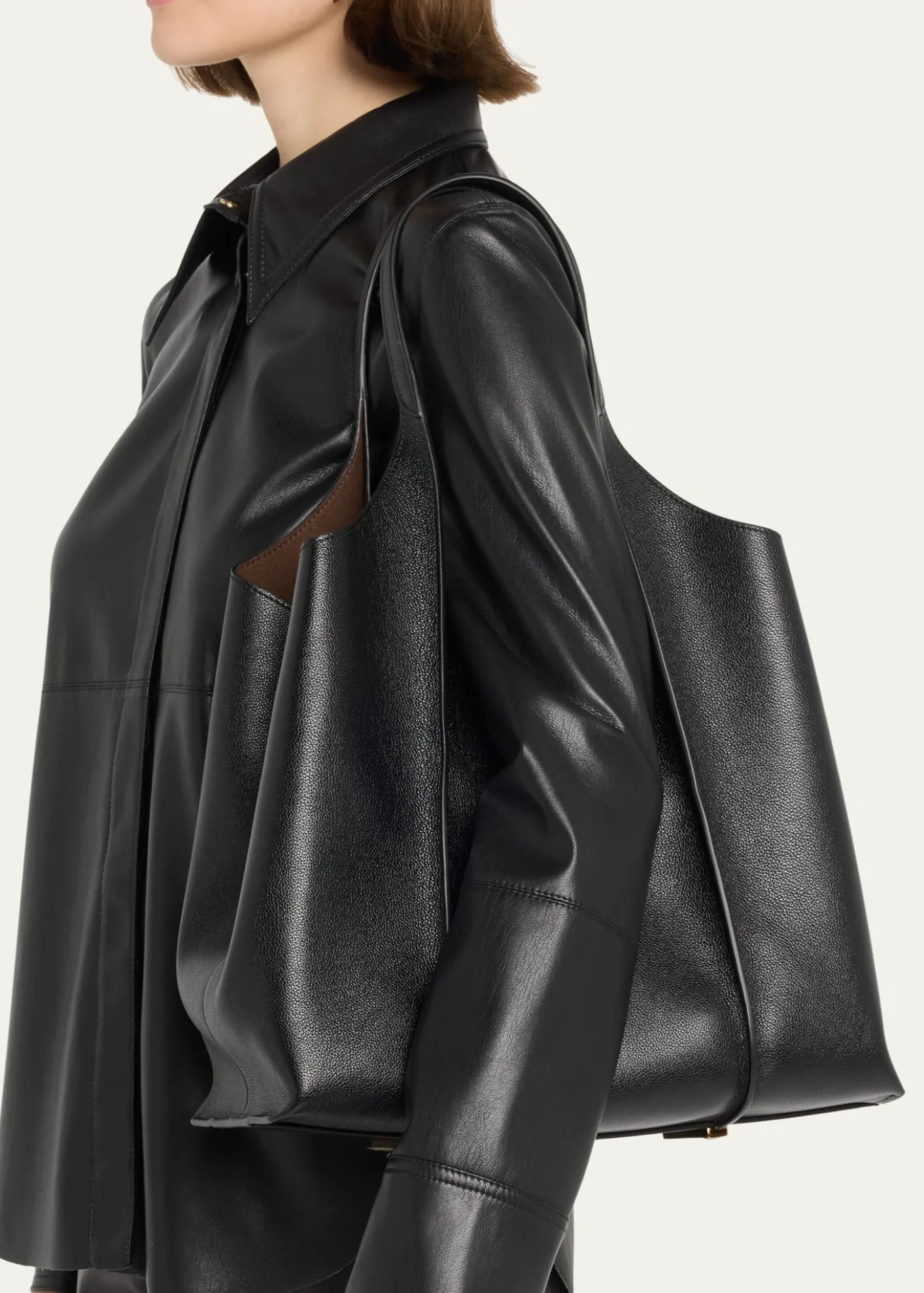 Tod'sMedium Leather T Timeless Tote Shopping Bag
