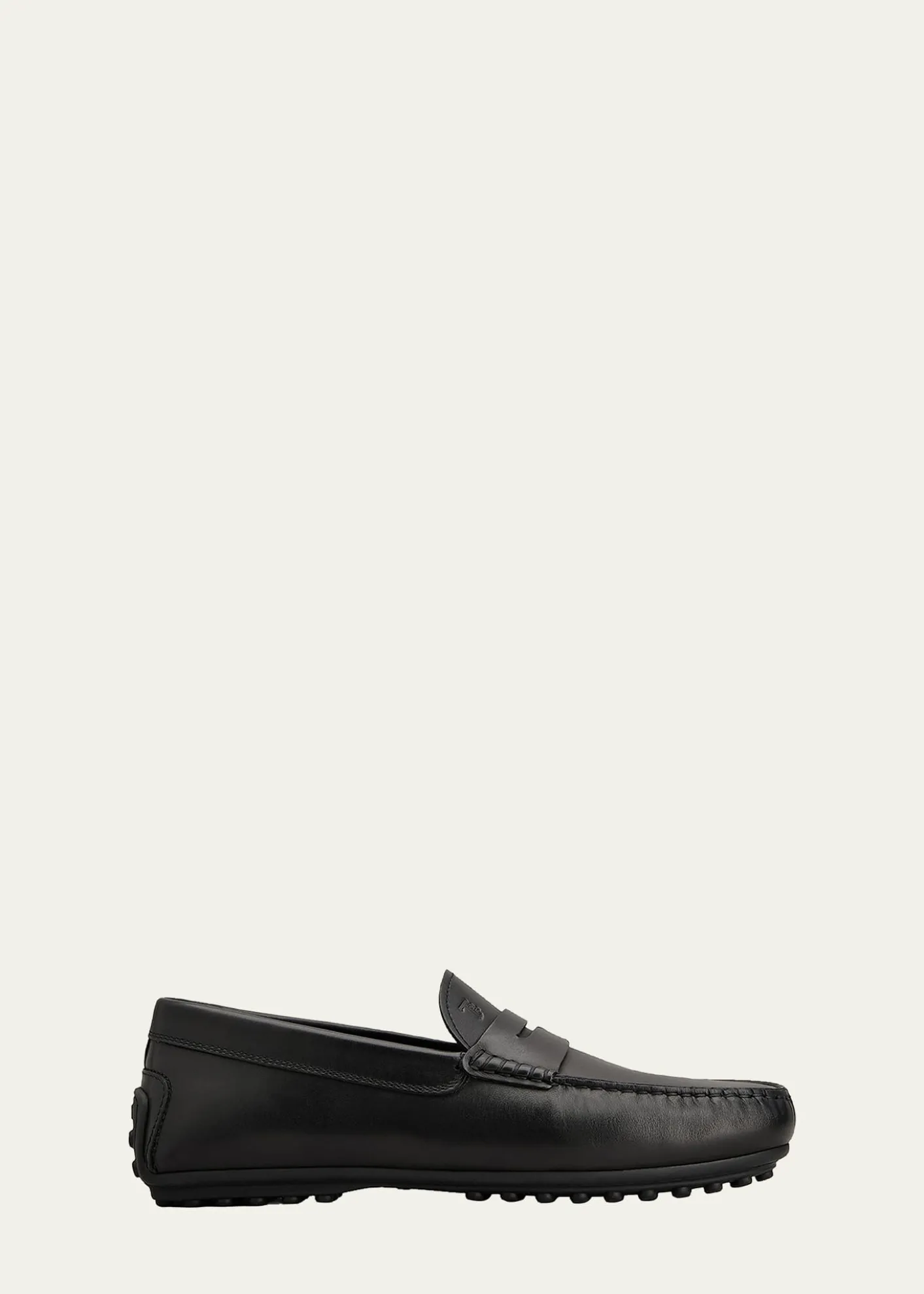 Tod'sMen's Leather Moc-Toe Penny Loafers