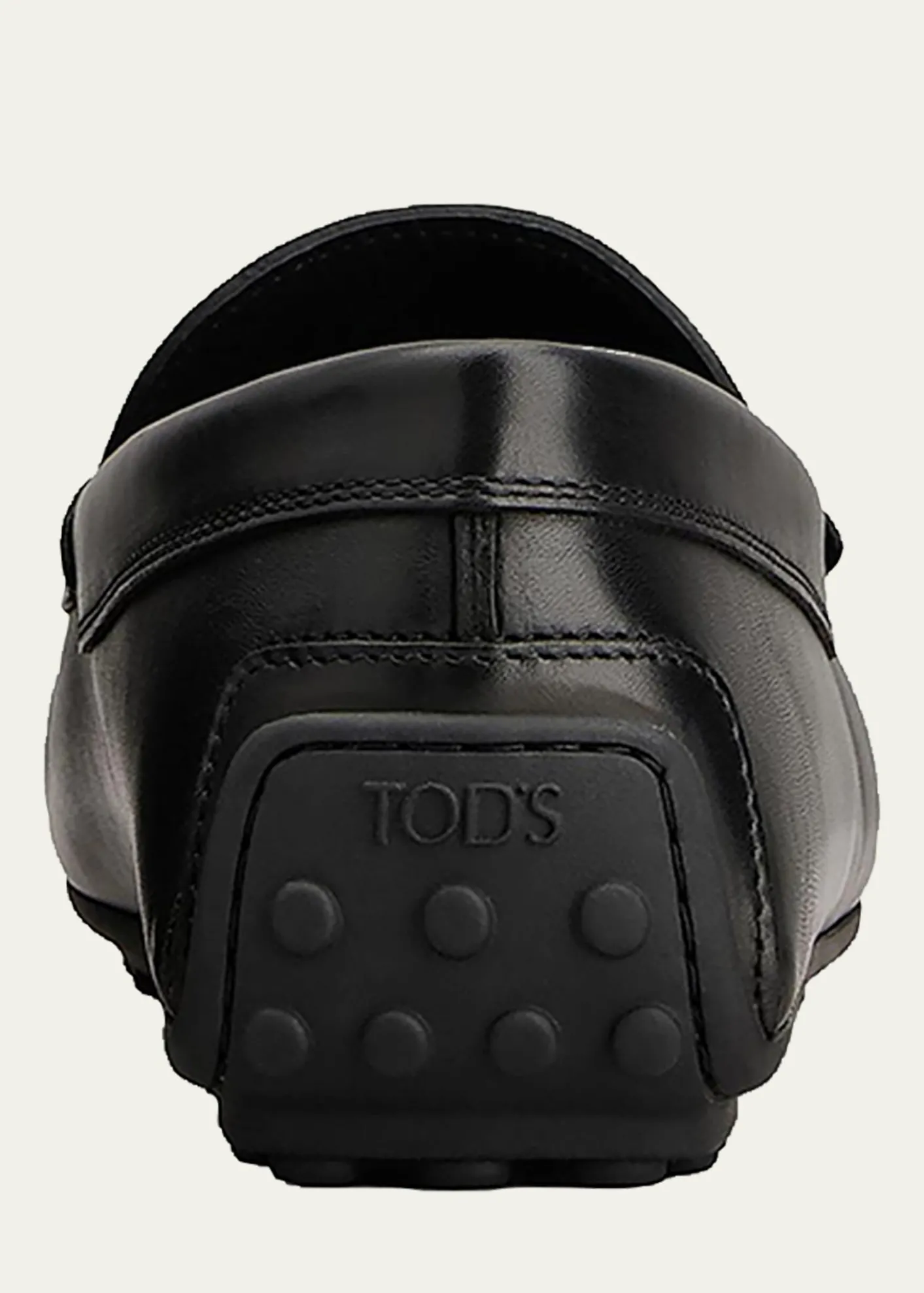 Tod'sMen's Leather Moc-Toe Penny Loafers