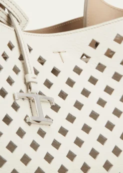 Tod'sMicro Timeless T Cutout Leather Shoulder Bag