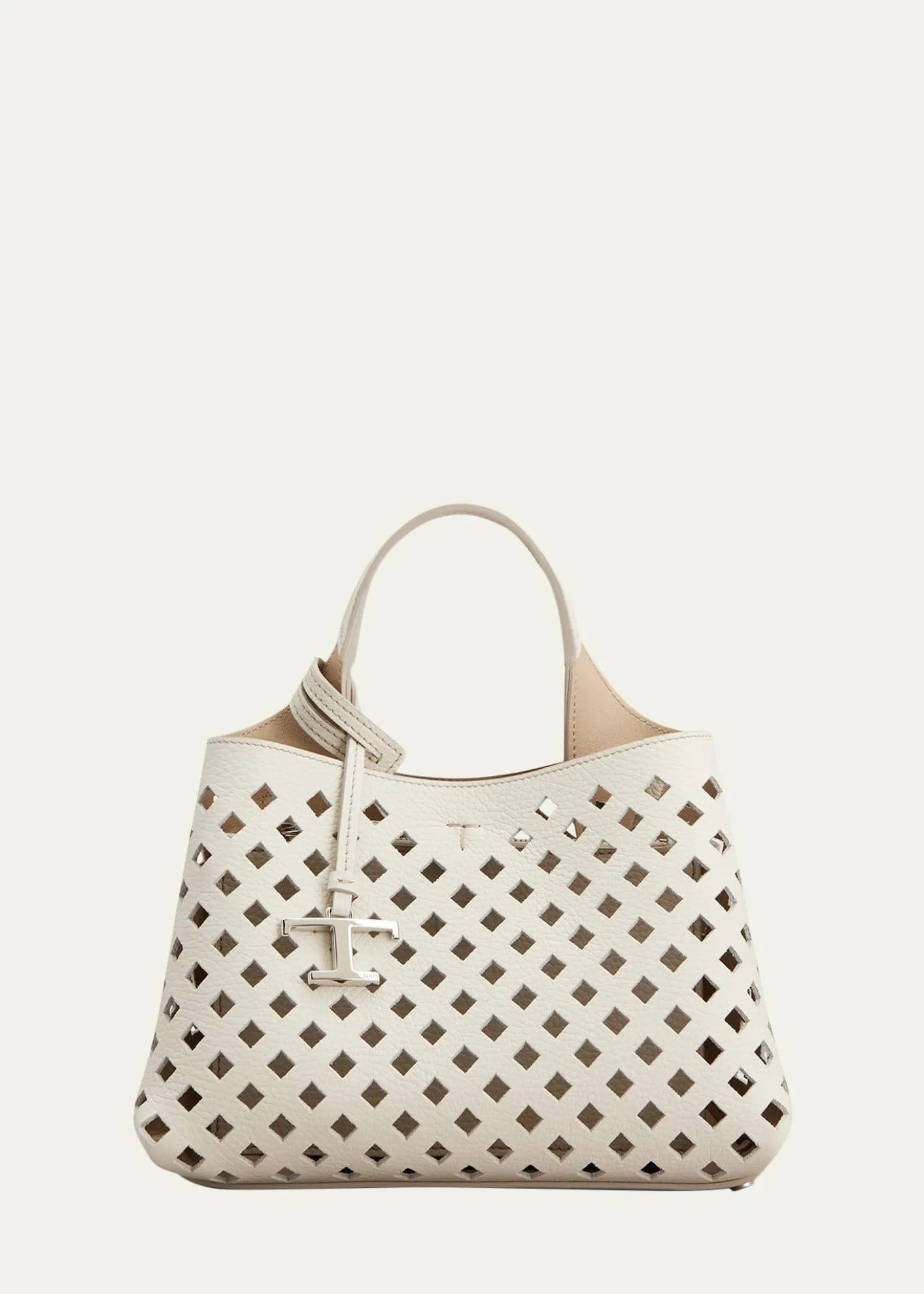 Tod'sMicro Timeless T Cutout Leather Shoulder Bag