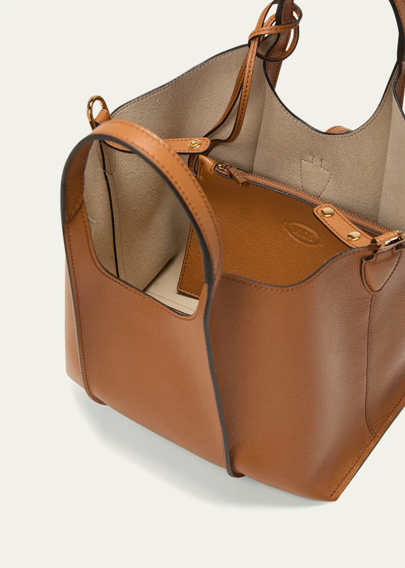 Tod'sMini Leather T Timeless Tote Shopping Bag