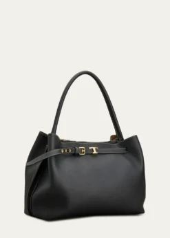Tod'sSmall Timeless T Belted Leather Shoulder Bag