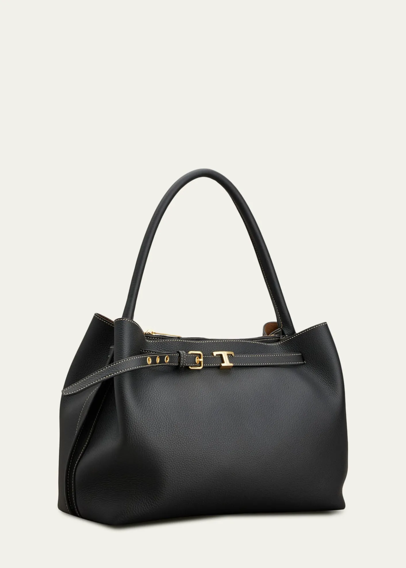 Tod'sSmall Timeless T Belted Leather Shoulder Bag