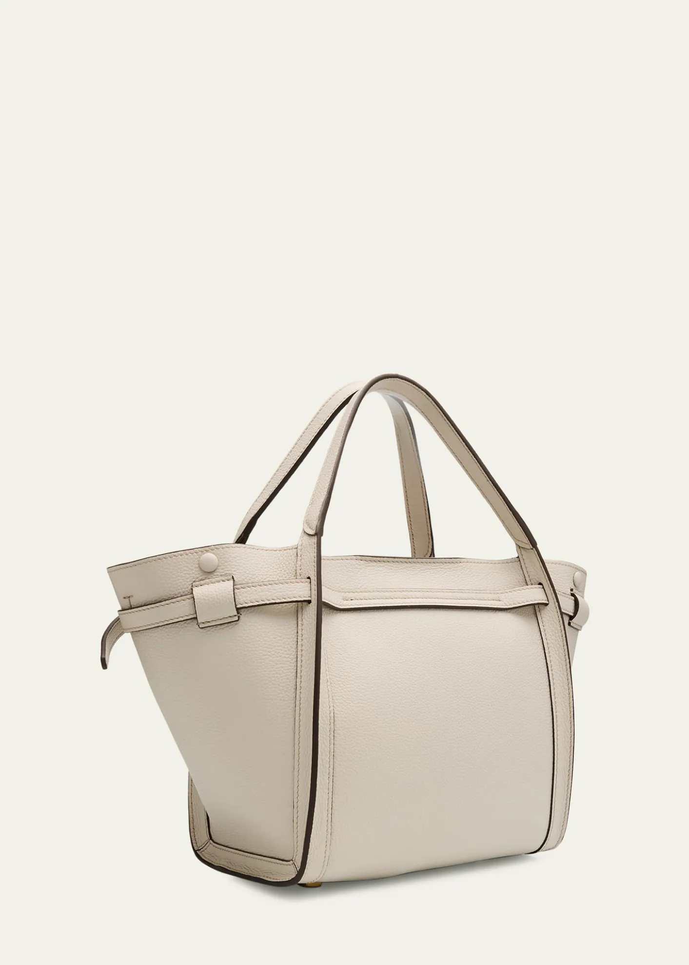 Tod'sSmall Timeless T Belted Leather Shopping Tote Bag