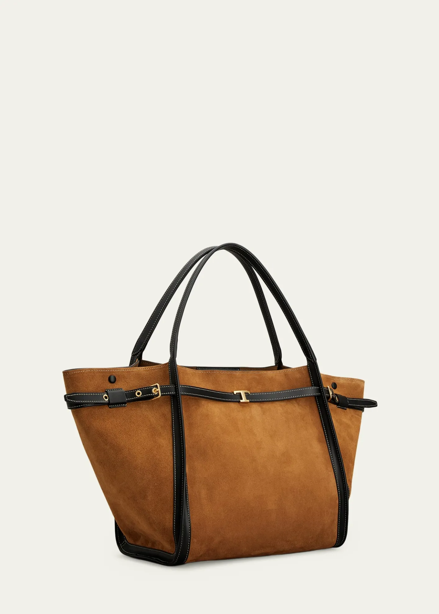 Tod'sT Timeless Belted Suede Shopping Tote Bag