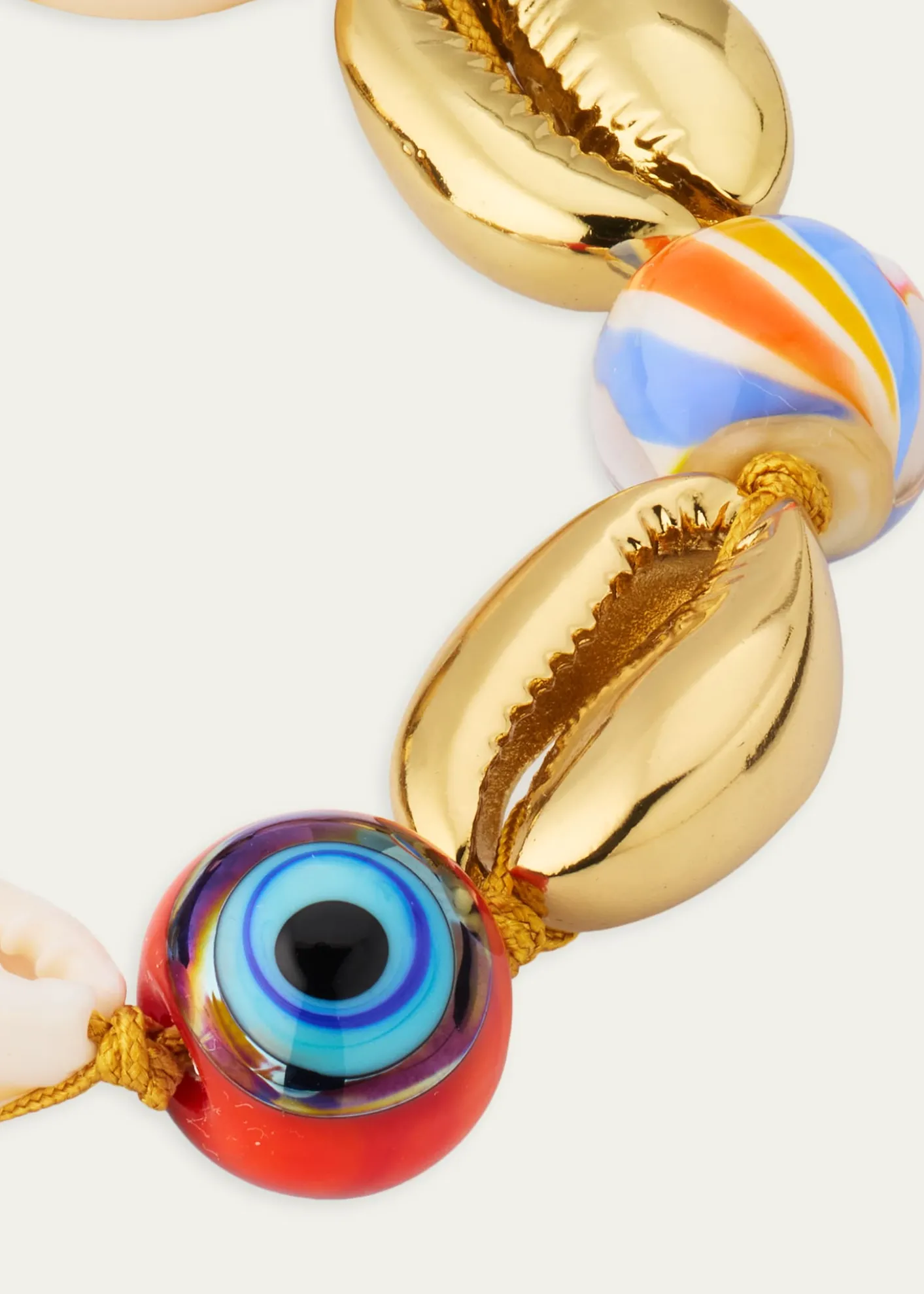 TOHUM DesignConcha Large Puka Bracelet, Yellow