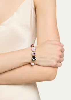 TOHUM DesignTohum One-of-a-Kind Charm Bracelet, Yellow-White