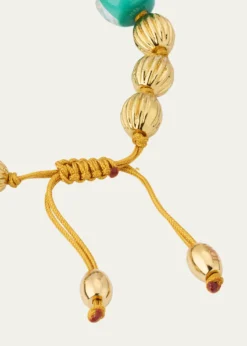 TOHUM DesignTohum One-of-a-Kind Charm Bracelet, Yellow-Turquoise