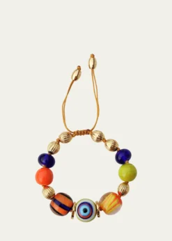 TOHUM DesignTohum One-of-a-Kind Charm Bracelet, Multi Yellow