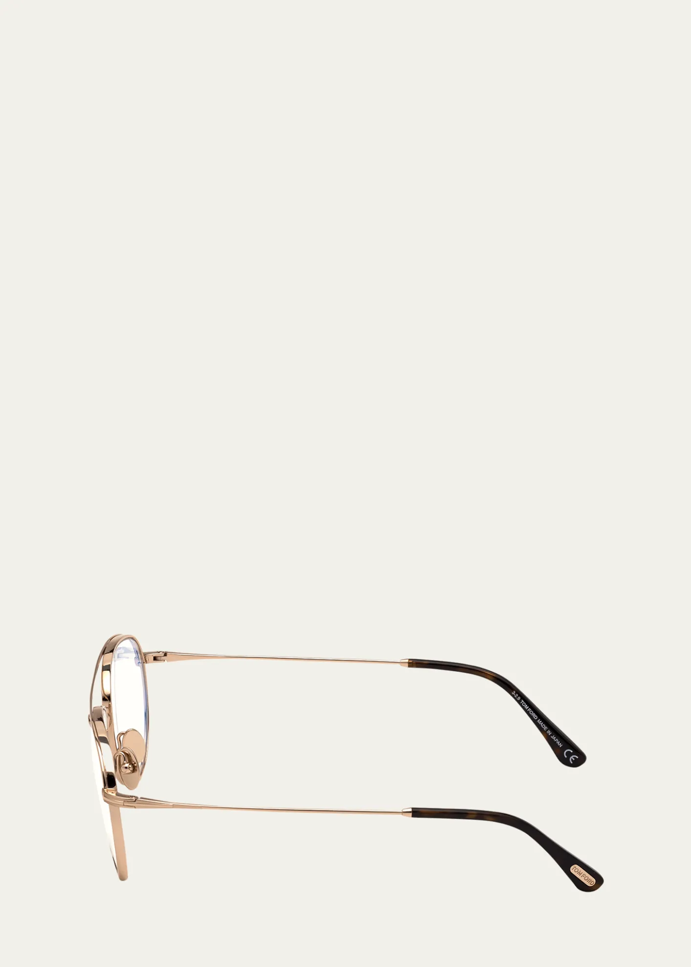 TOM FORDBlue Light Blocking Titanium Aviator Optical Glasses