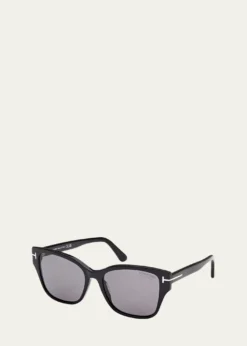 TOM FORDElsa Polarized Acetate Butterfly Sunglasses
