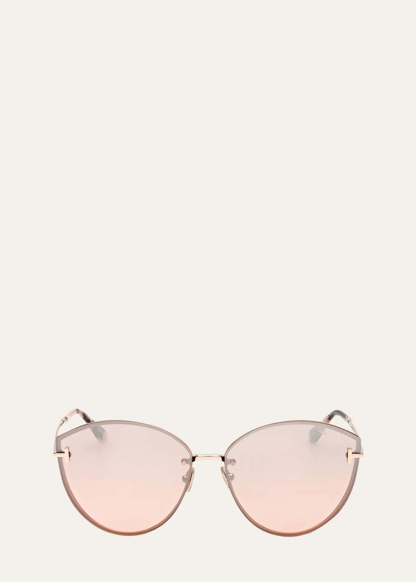 TOM FORDEvangeline Metal Cat-Eye Sunglasses