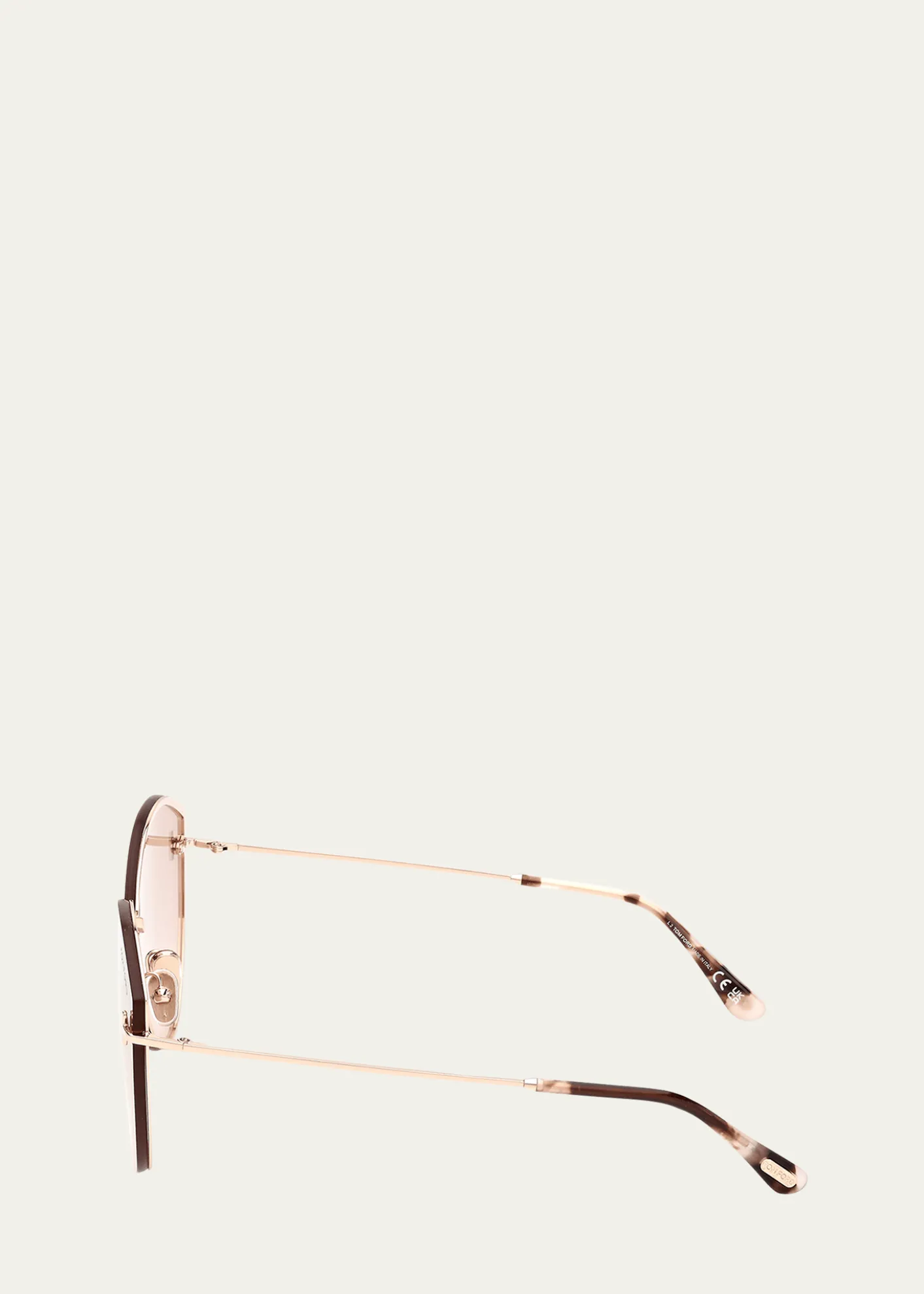 TOM FORDEvangeline Metal Cat-Eye Sunglasses