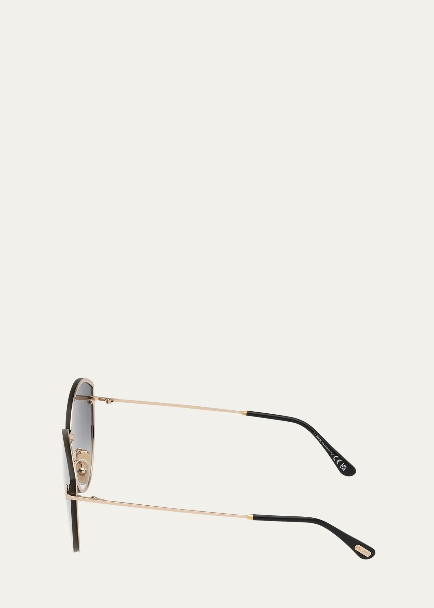 TOM FORDEvangeline Metal Cat-Eye Sunglasses