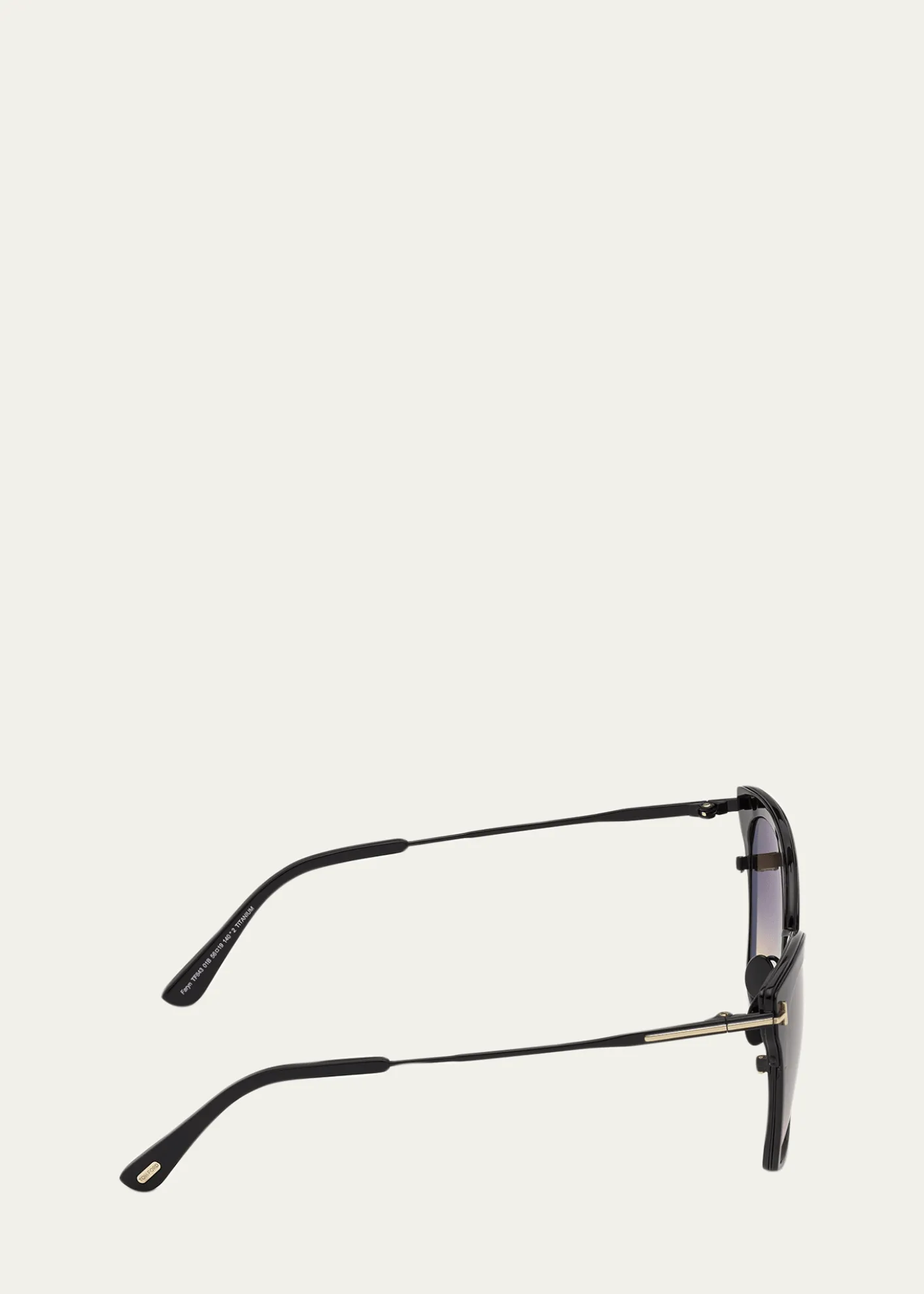 TOM FORDFaryn Dramatic Metal Cat-Eye Sunglasses