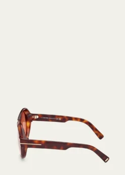 TOM FORDInger Acetate Round Sunglasses