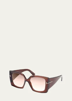 TOM FORDJacquetta Square Injection Plastic Sunglasses