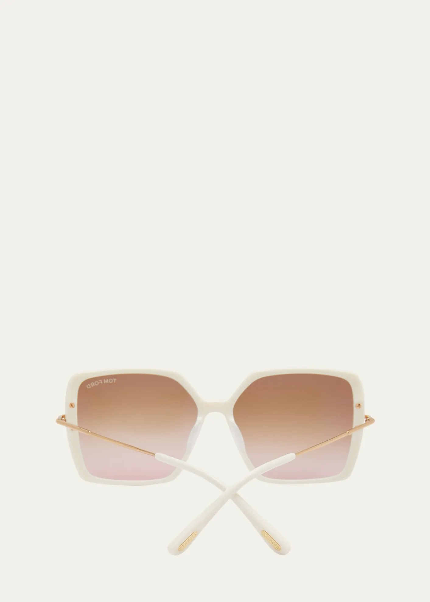 TOM FORDJoanna Amber Acetate Butterfly Sunglasses