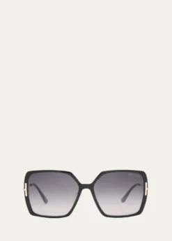 TOM FORDJoanna Mixed-Media Butterfly Sunglasses