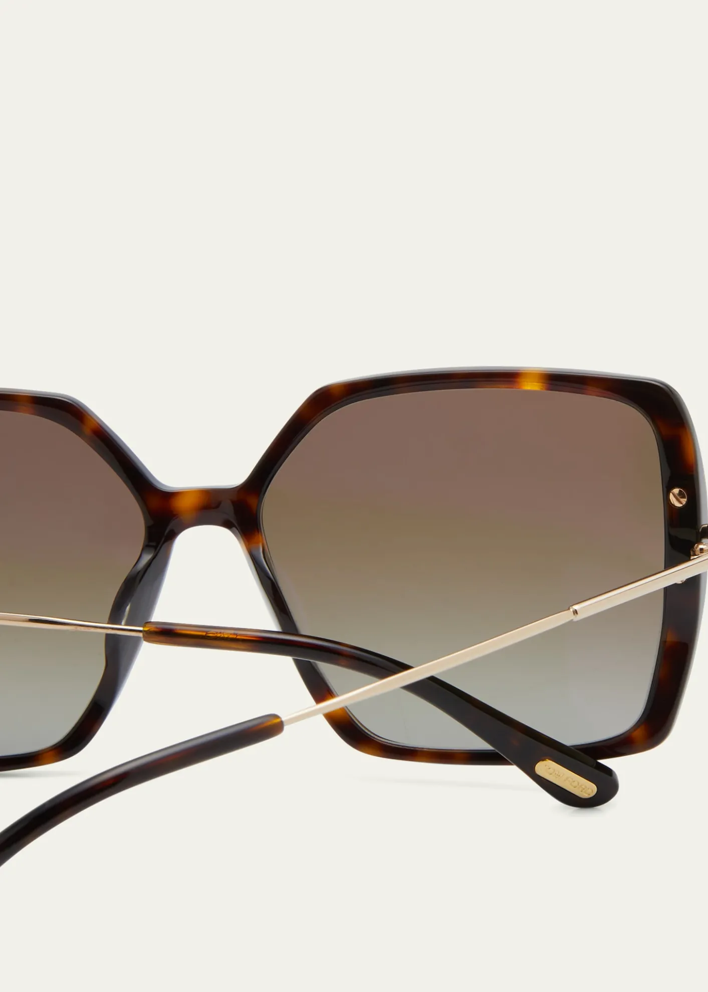 TOM FORDJoanna Mixed-Media Butterfly Sunglasses