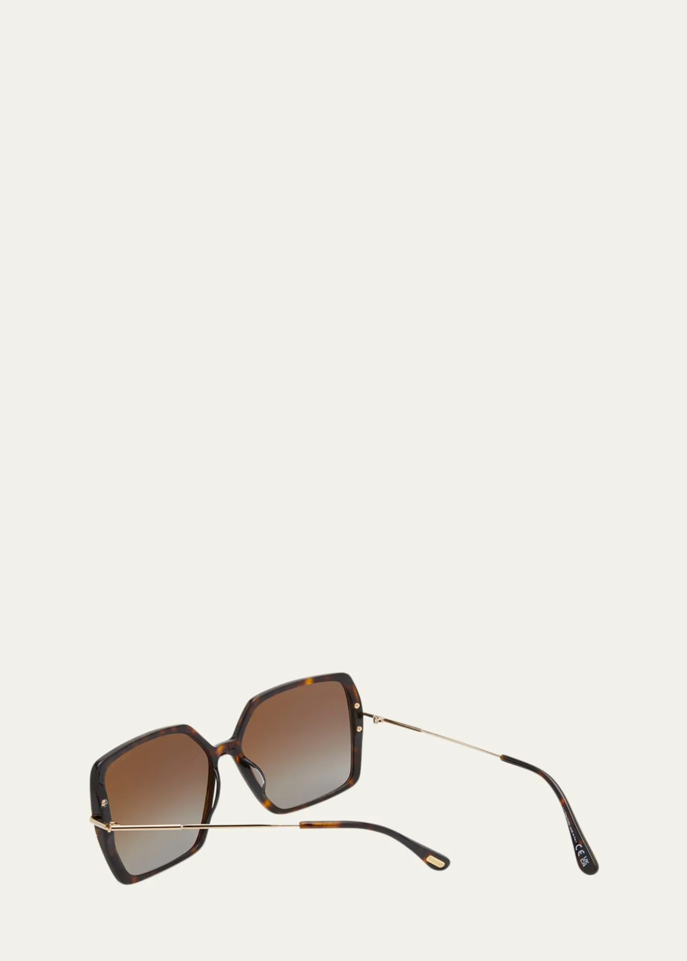 TOM FORDJoanna Mixed-Media Butterfly Sunglasses