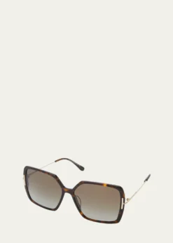 TOM FORDJoanna Mixed-Media Butterfly Sunglasses