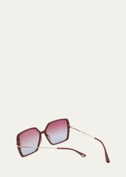 TOM FORDJoanna Mixed-Media Butterfly Sunglasses