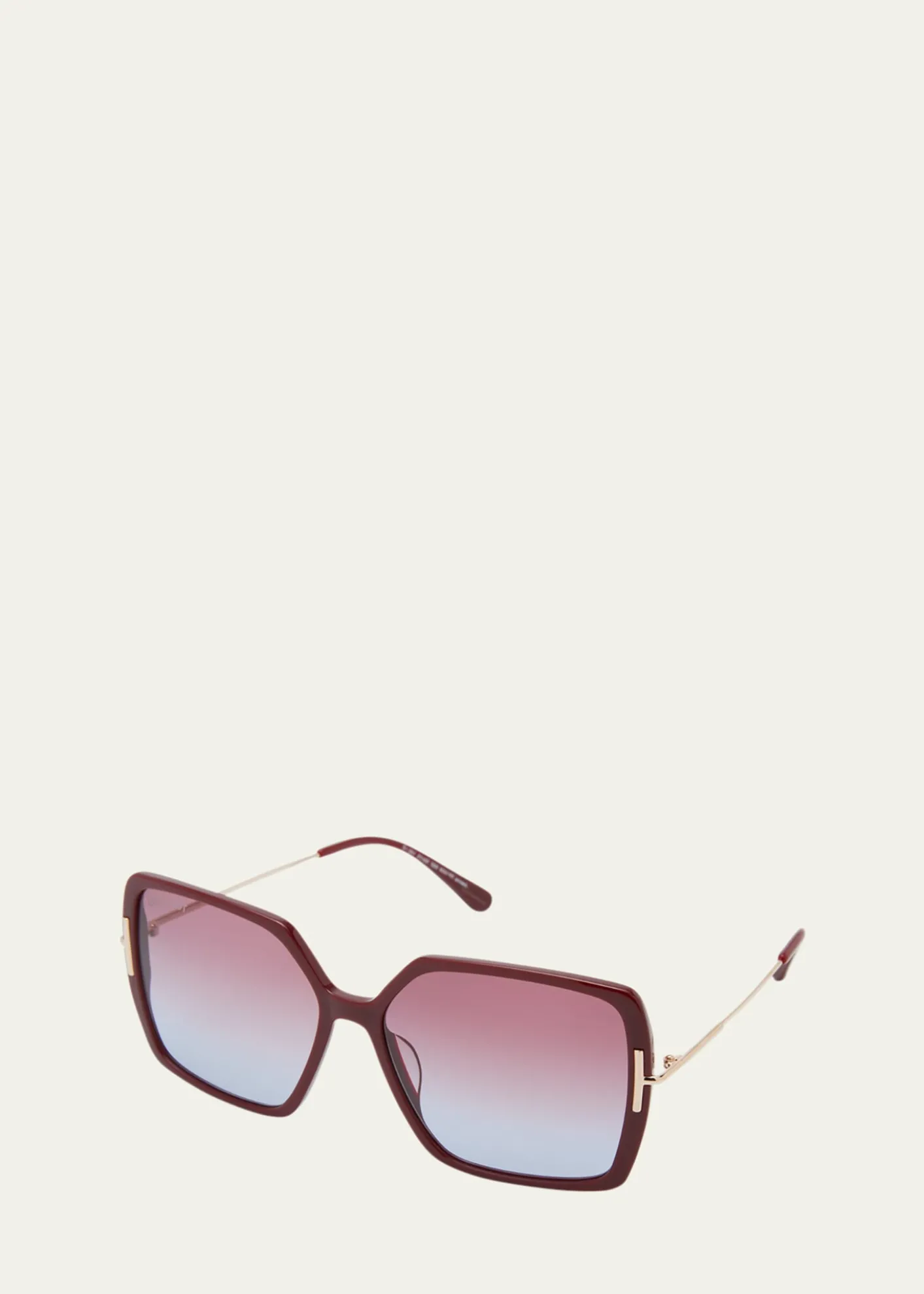 TOM FORDJoanna Mixed-Media Butterfly Sunglasses