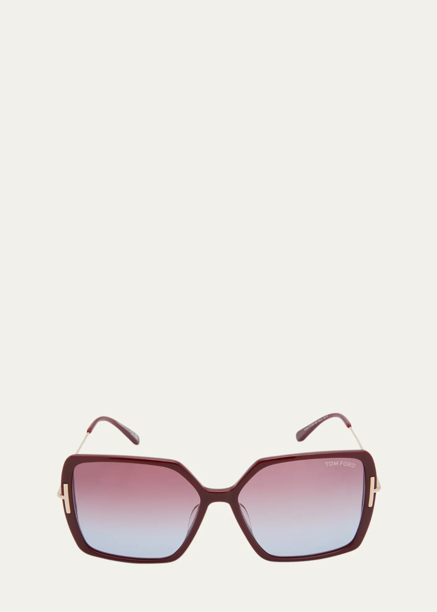 TOM FORDJoanna Mixed-Media Butterfly Sunglasses
