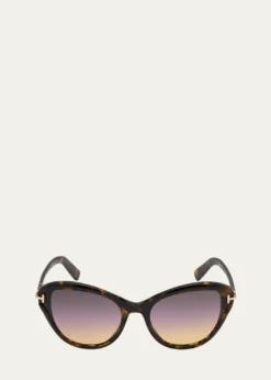 TOM FORDLeigh Acetate Cat-Eye Sunglasses