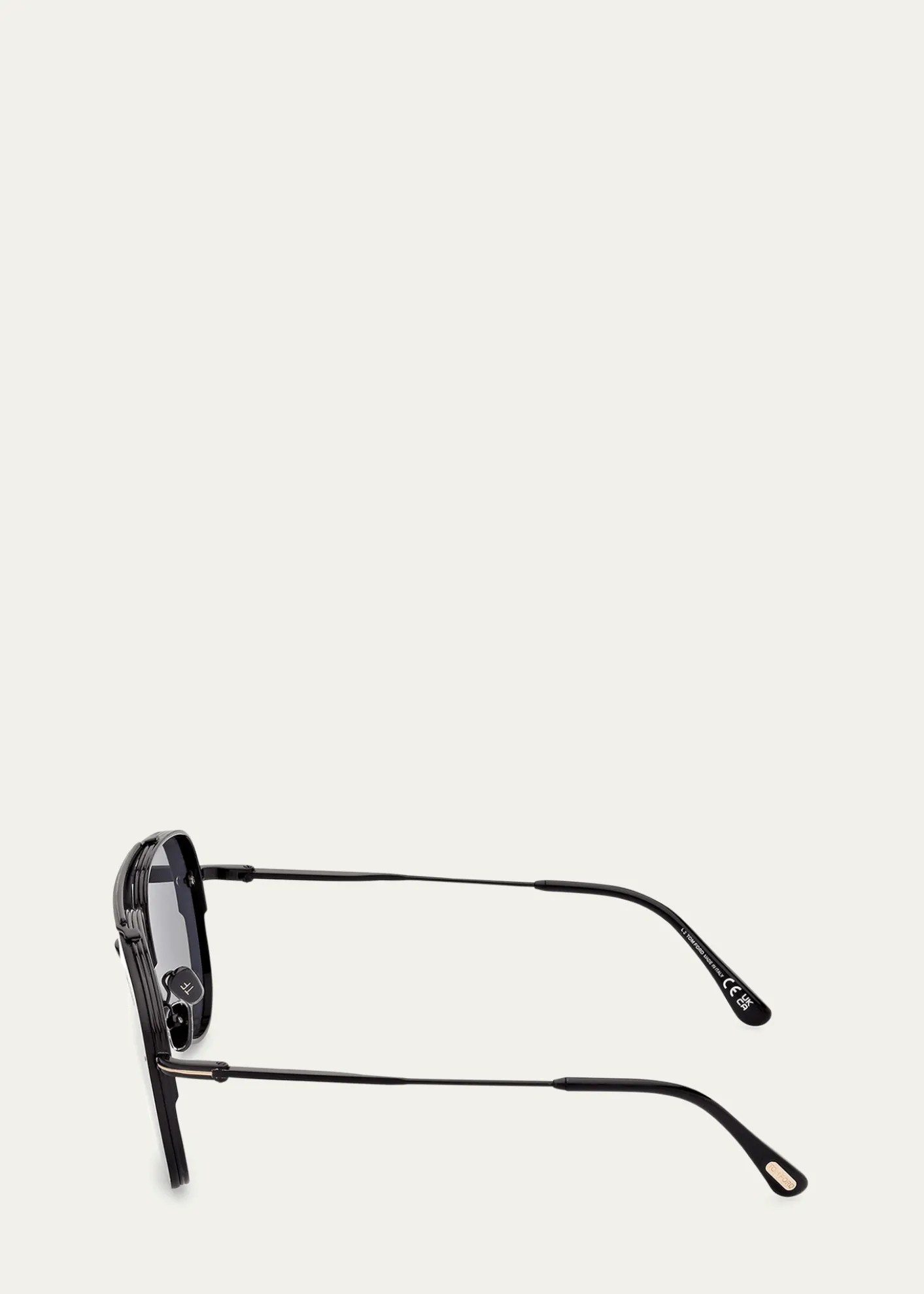 TOM FORDLeon Metal & Acetate Aviator Sunglasses