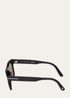 TOM FORDMen's Calder Acetate Square Sunglasses