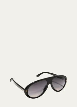 TOM FORDMen's Camillo-02 T-Logo Oval Sunglasses