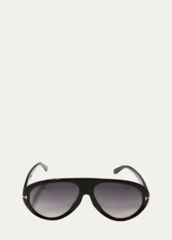 TOM FORDMen's Camillo-02 T-Logo Oval Sunglasses