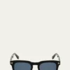 TOM FORDMen's Dax Square Acetate Sunglasses