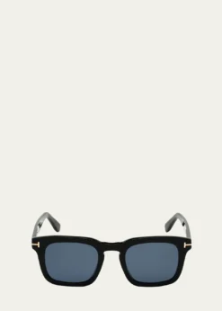 TOM FORDMen's Dax Square Acetate Sunglasses