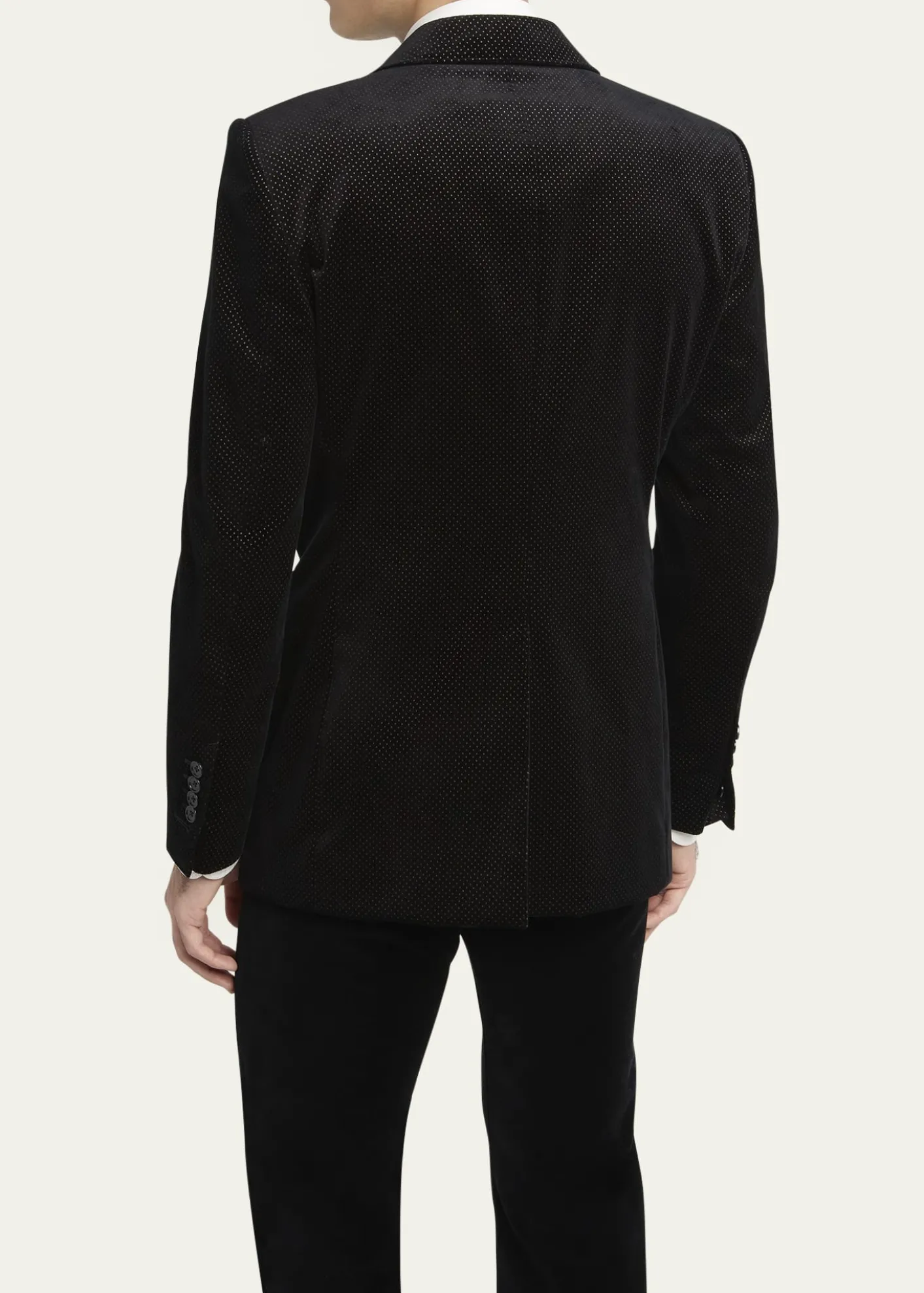 TOM FORDMen's Dyllan Velvet Polka Dot Dinner Jacket