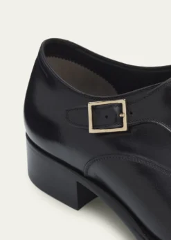 TOM FORDMen's Edgar Burnished Leather Monk-Strap Loafers