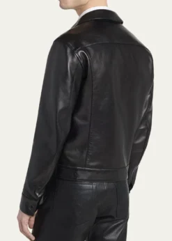 TOM FORDMen's Full-Zip Grained Leather Jacket