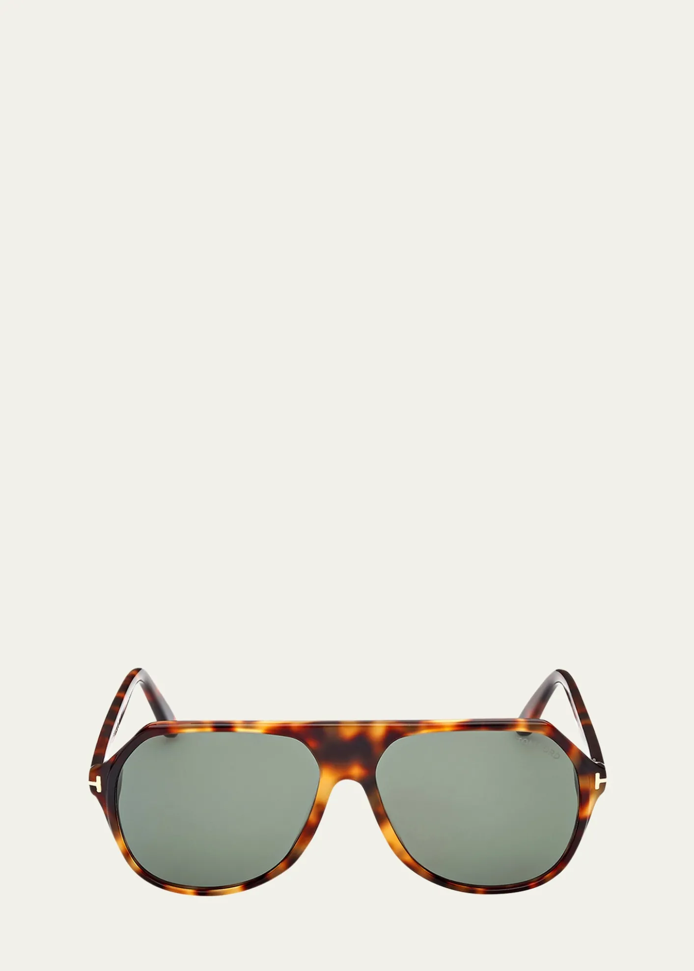 TOM FORDMen's Hayes T-Logo Square Sunglasses