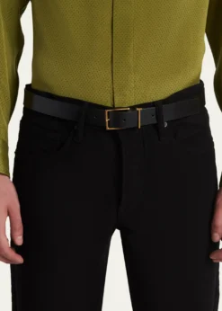 TOM FORDMen's Leather T Loop Belt