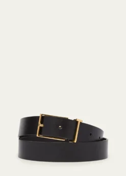 TOM FORDMen's Leather T Loop Belt