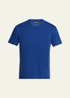 TOM FORDMen's Lyocell-Cotton Crewneck T-Shirt