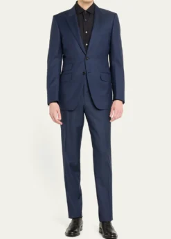 TOM FORDMen's Modern Fit Sharkskin Suit
