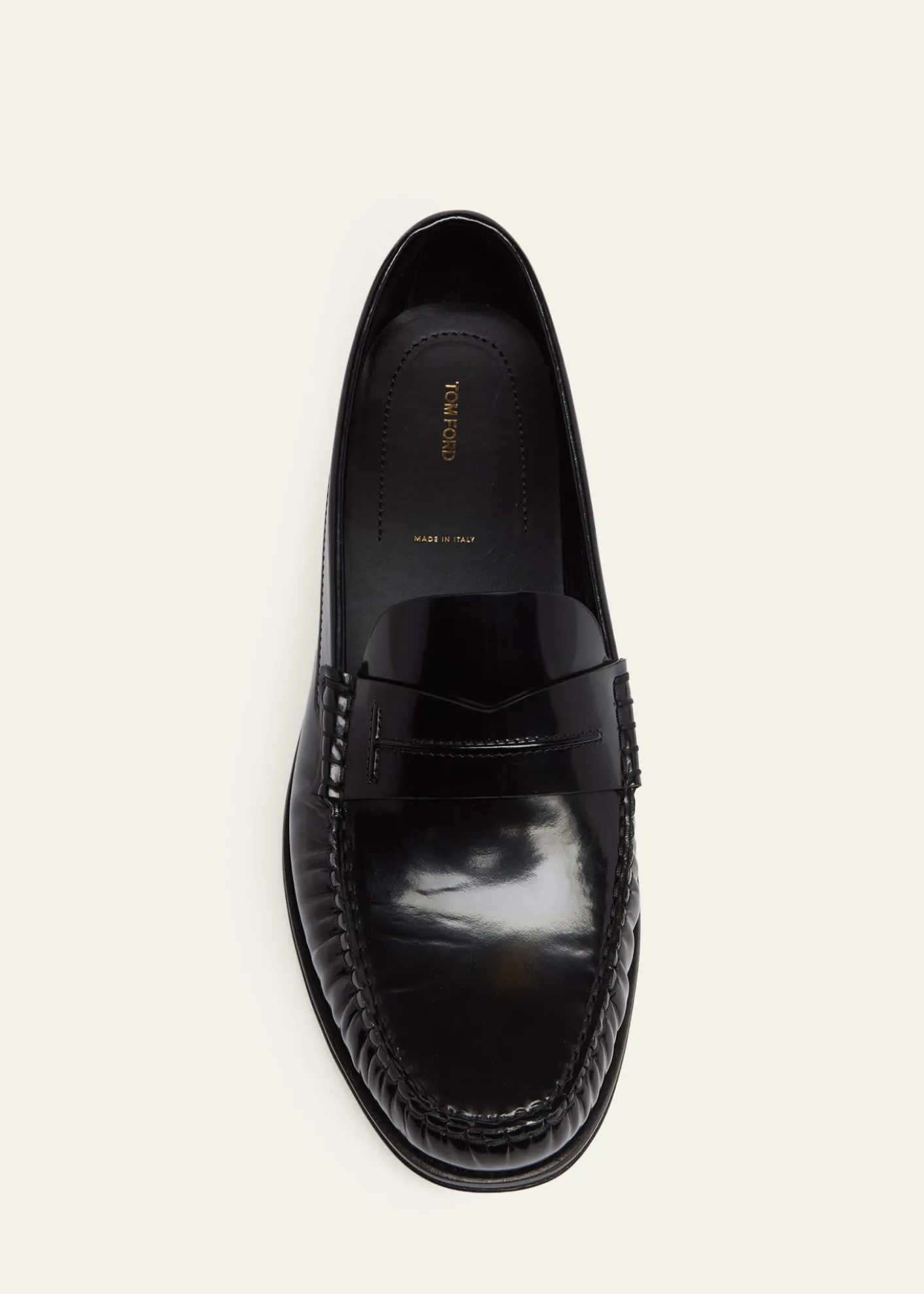 TOM FORDMen's Oliver Leather Penny Loafers