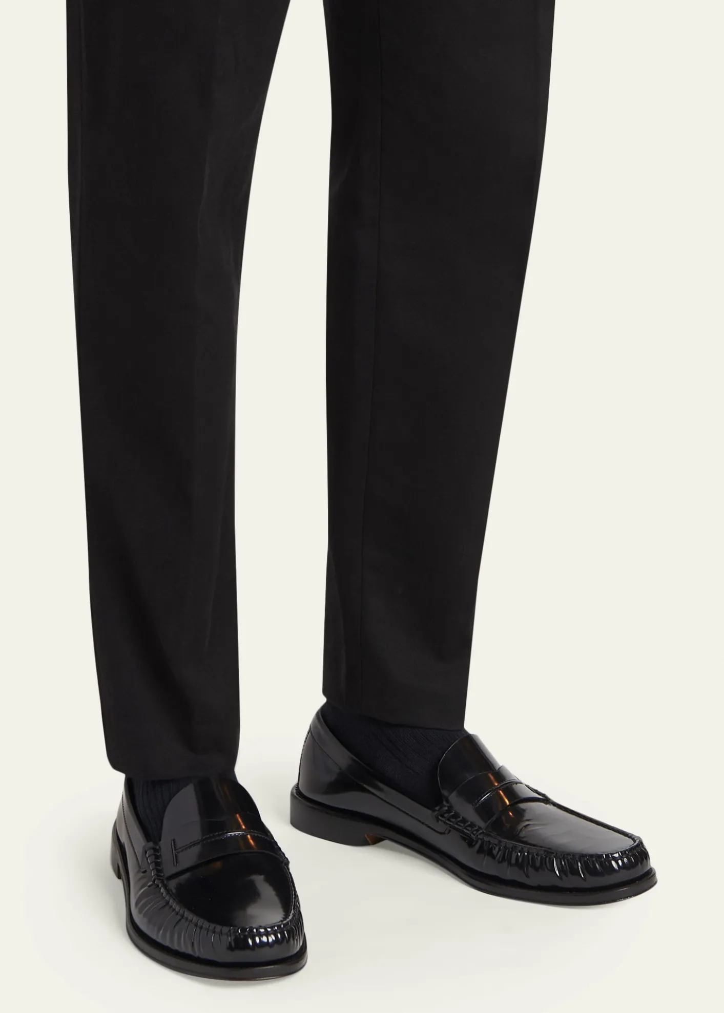 TOM FORDMen's Oliver Leather Penny Loafers