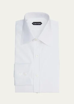 TOM FORDMen's Point Collar Dress Shirt