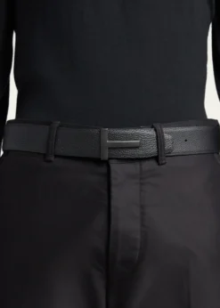 TOM FORDMen's Reversible T-Buckle Leather Belt, 40mm